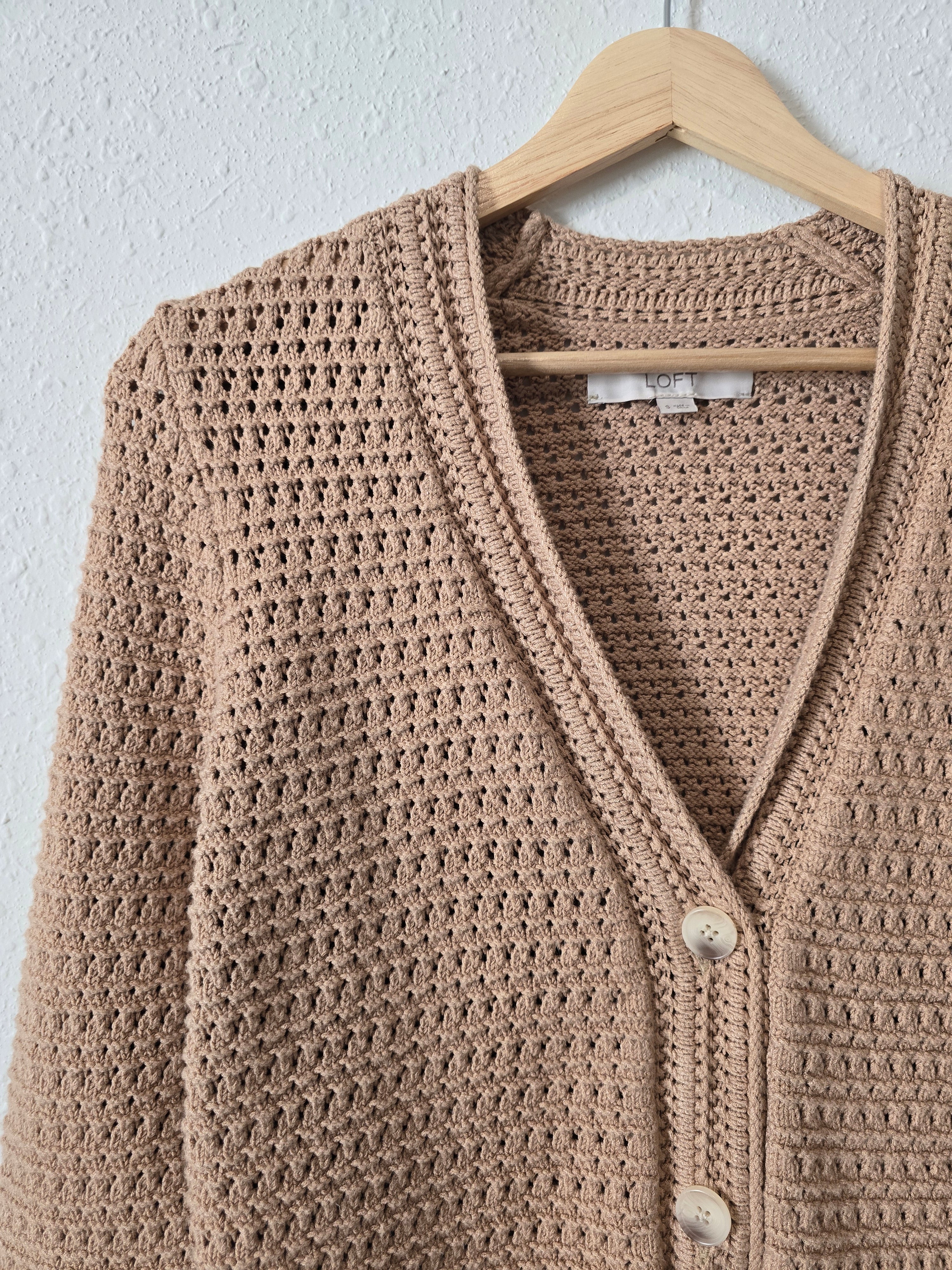 Neutral Textured Sweater (S)