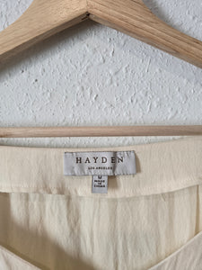 Hayden Cream Button Up Top (M)