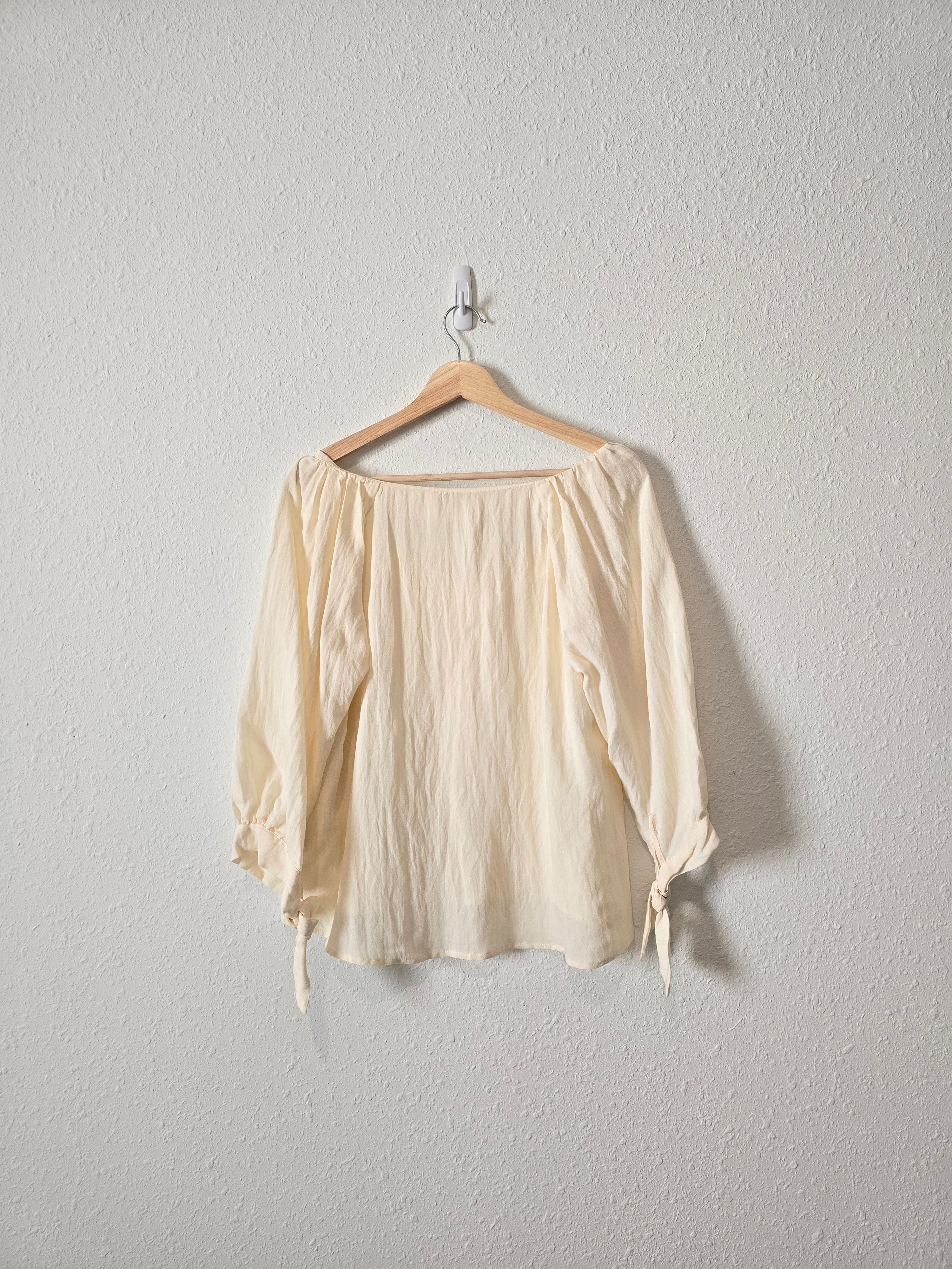 Hayden Cream Button Up Top (M)