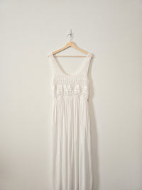 Boutique Crochet Maxi Dress (M)