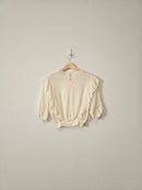 Hayden Cream Ruffle Top (S)