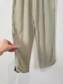 Sage Linen Blend Tapered Pants (S)