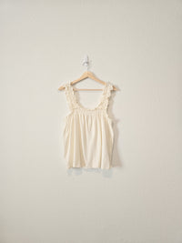 Madewell Knit Ruched Strap Tank (L)