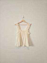 Madewell Knit Ruched Strap Tank (L)