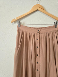 Button Up Midi Skirt (M)