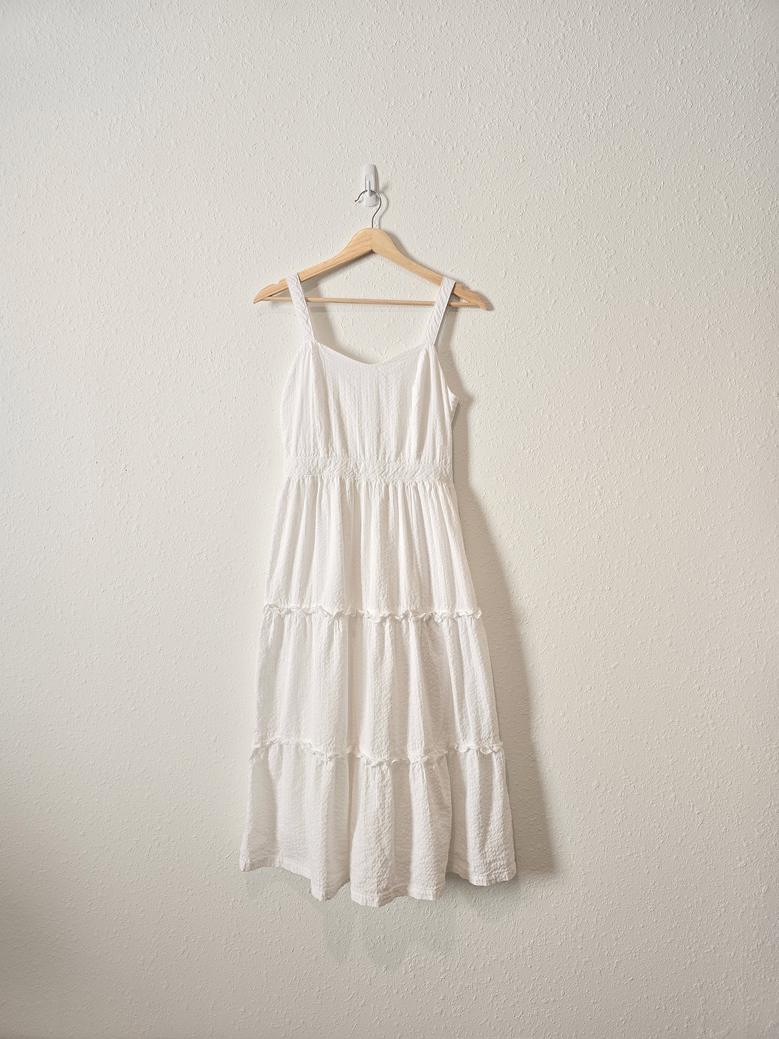 Cotton Tiered Midi Dress (M)