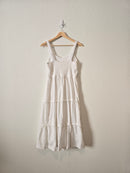 Cotton Tiered Midi Dress (M)