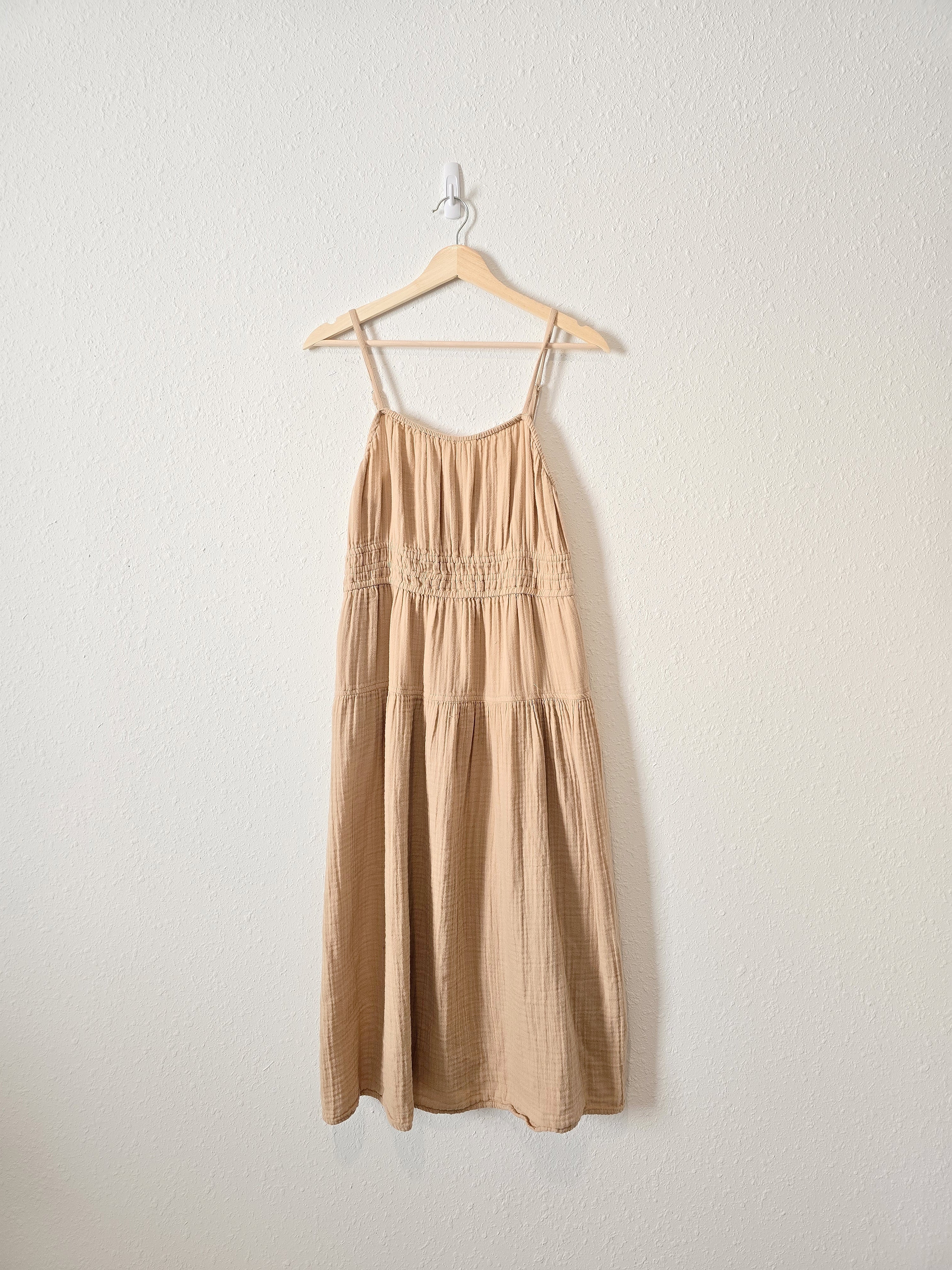 Cotton Gauze Midi Dress (M)