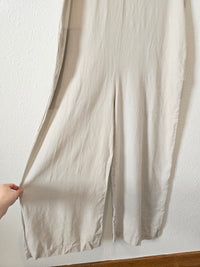 Linen Blend Relaxed Jumpsuit (L)