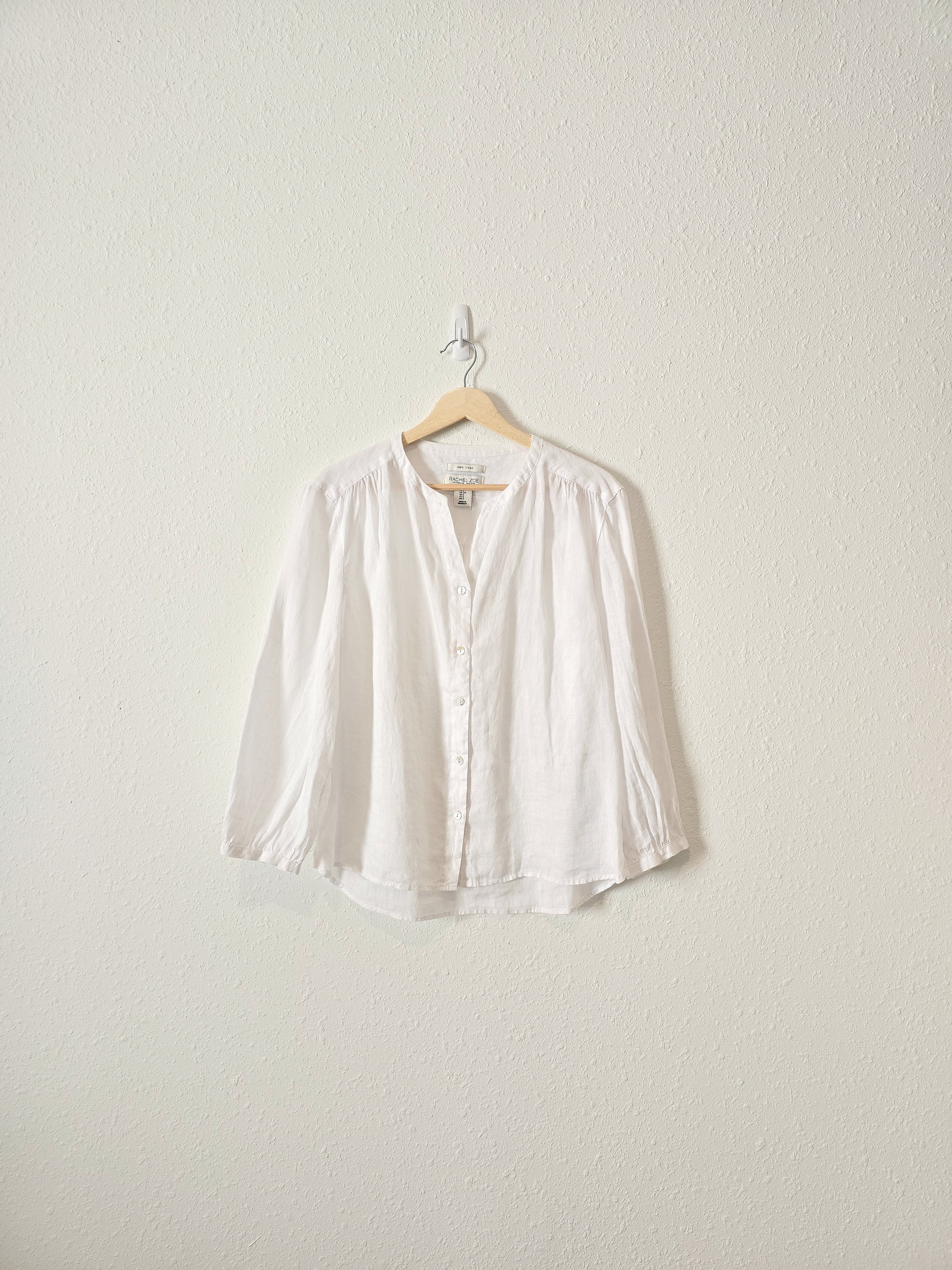 White Linen Button Up (S)