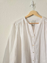 White Linen Button Up (S)