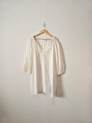 White Gauzy Coverup Dress (L)