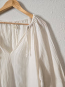 White Gauzy Coverup Dress (L)