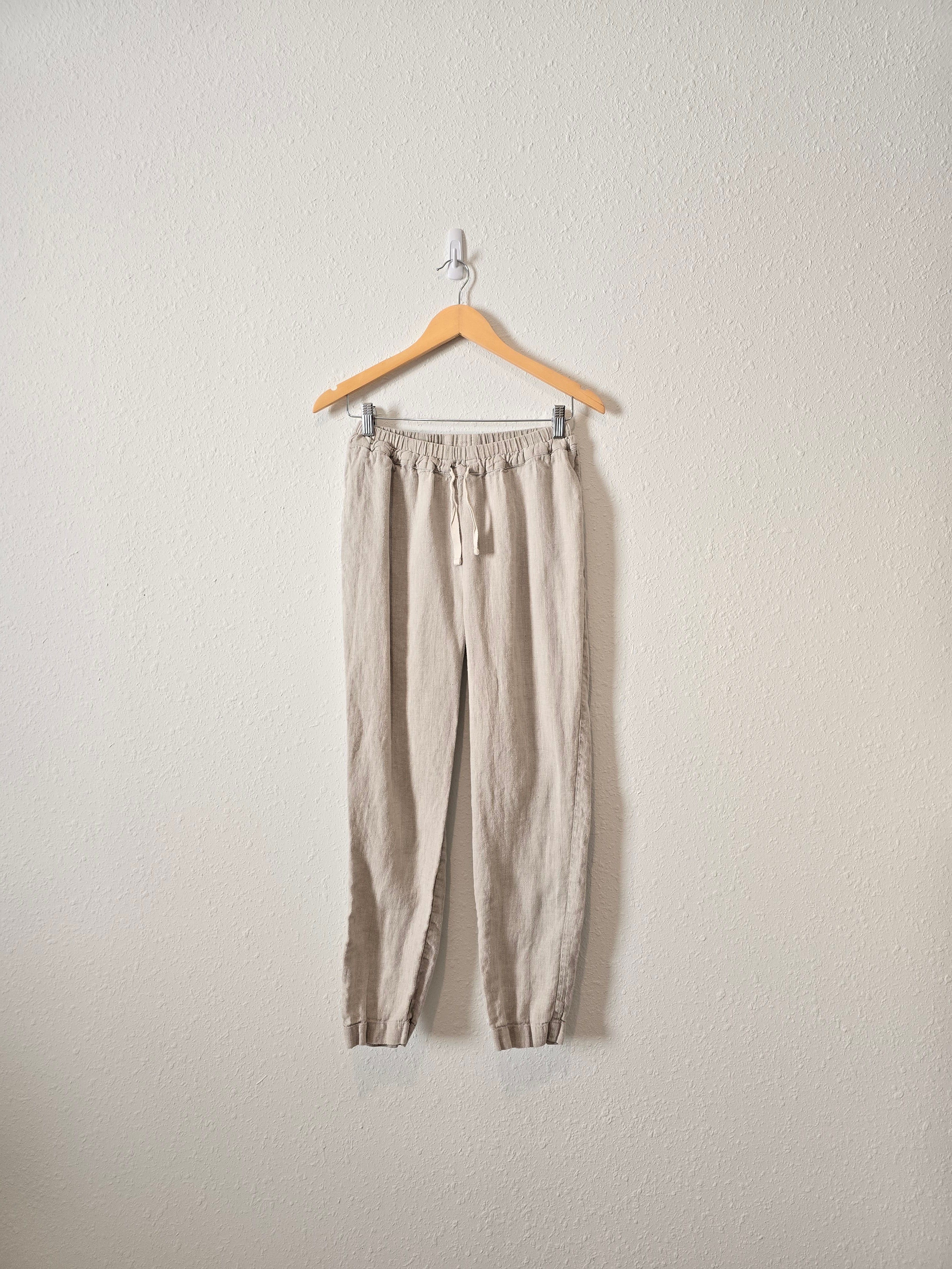 Not Perfect Linen Tapered Pants (XS)