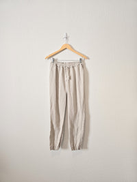 Not Perfect Linen Tapered Pants (XS)