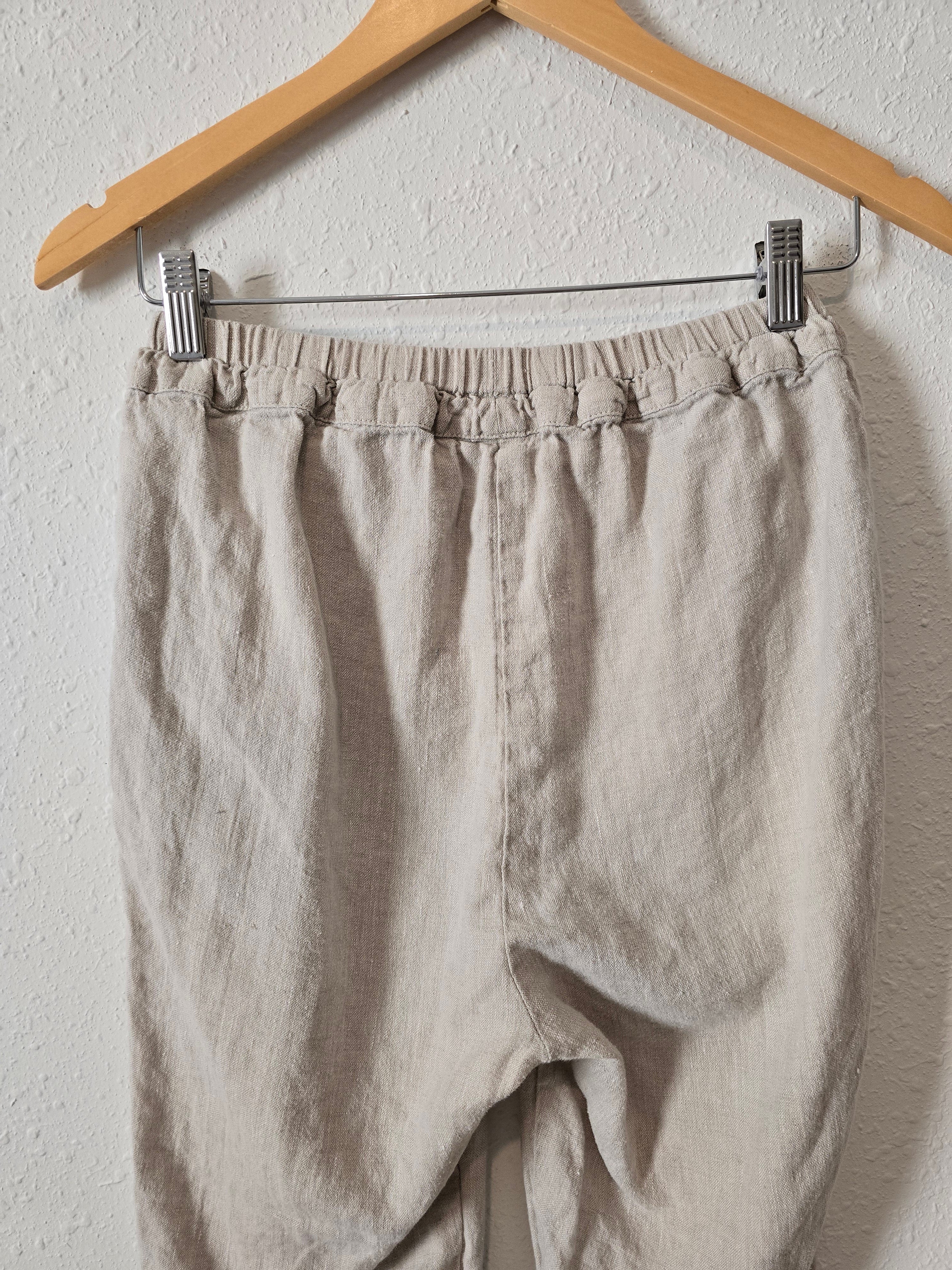 Not Perfect Linen Tapered Pants (XS)