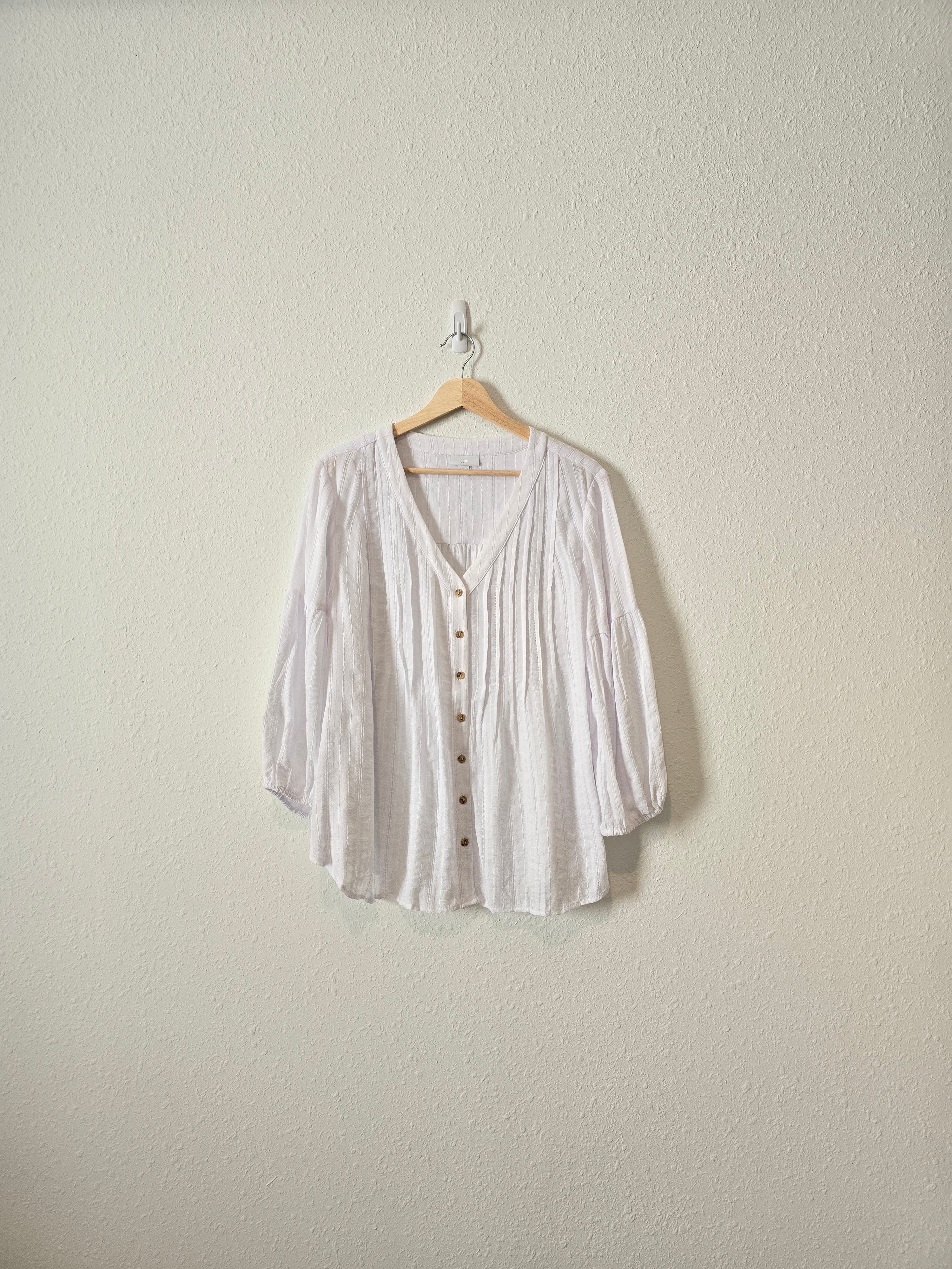 Textured Button Up Top (M)