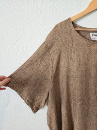 Flax Earthy Linen Top (3X)