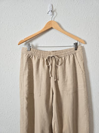 J.Crew Neutral Linen Blend Pants (MT)