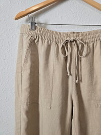 J.Crew Neutral Linen Blend Pants (MT)