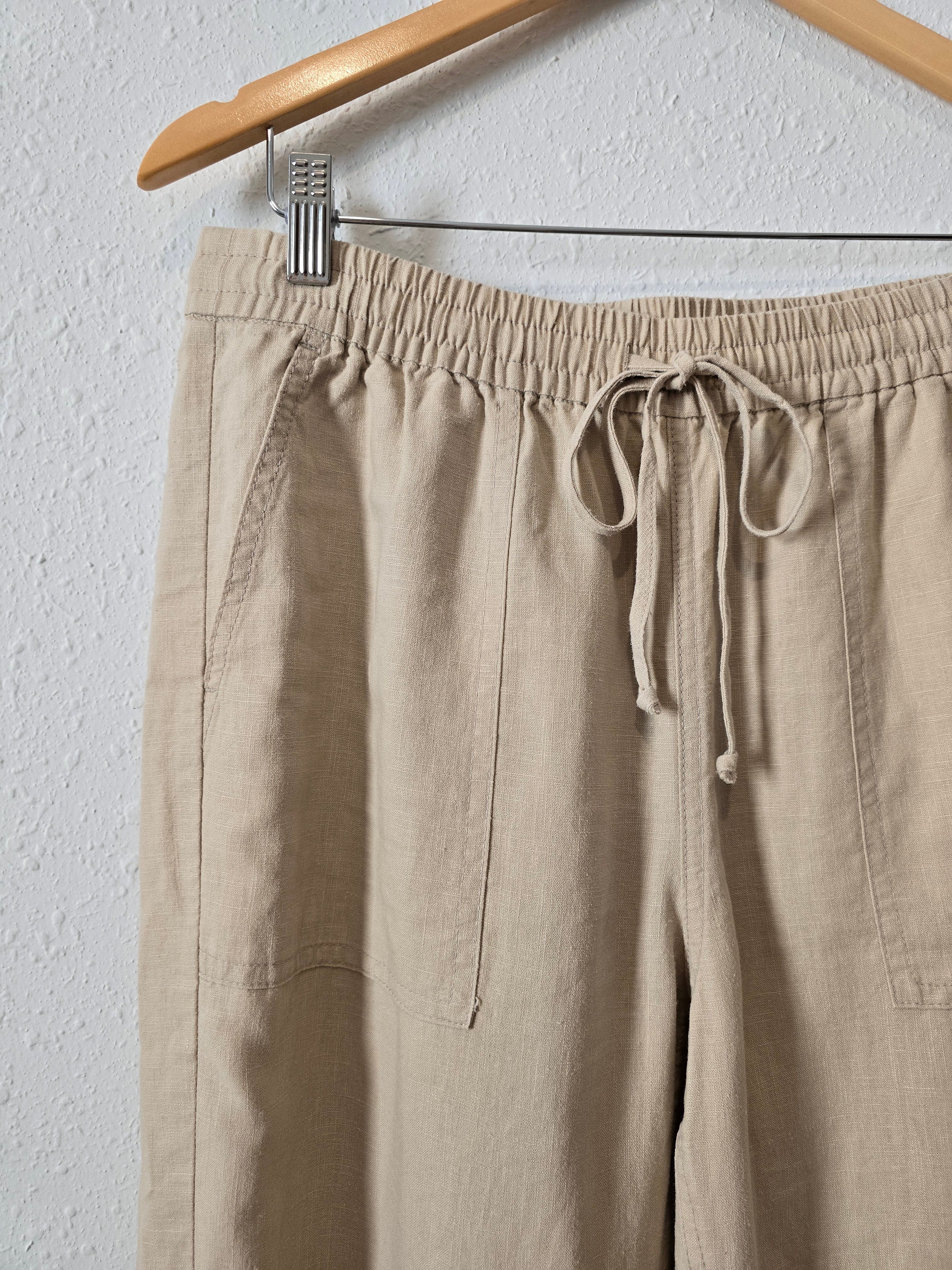 J.Crew Neutral Linen Blend Pants (MT)