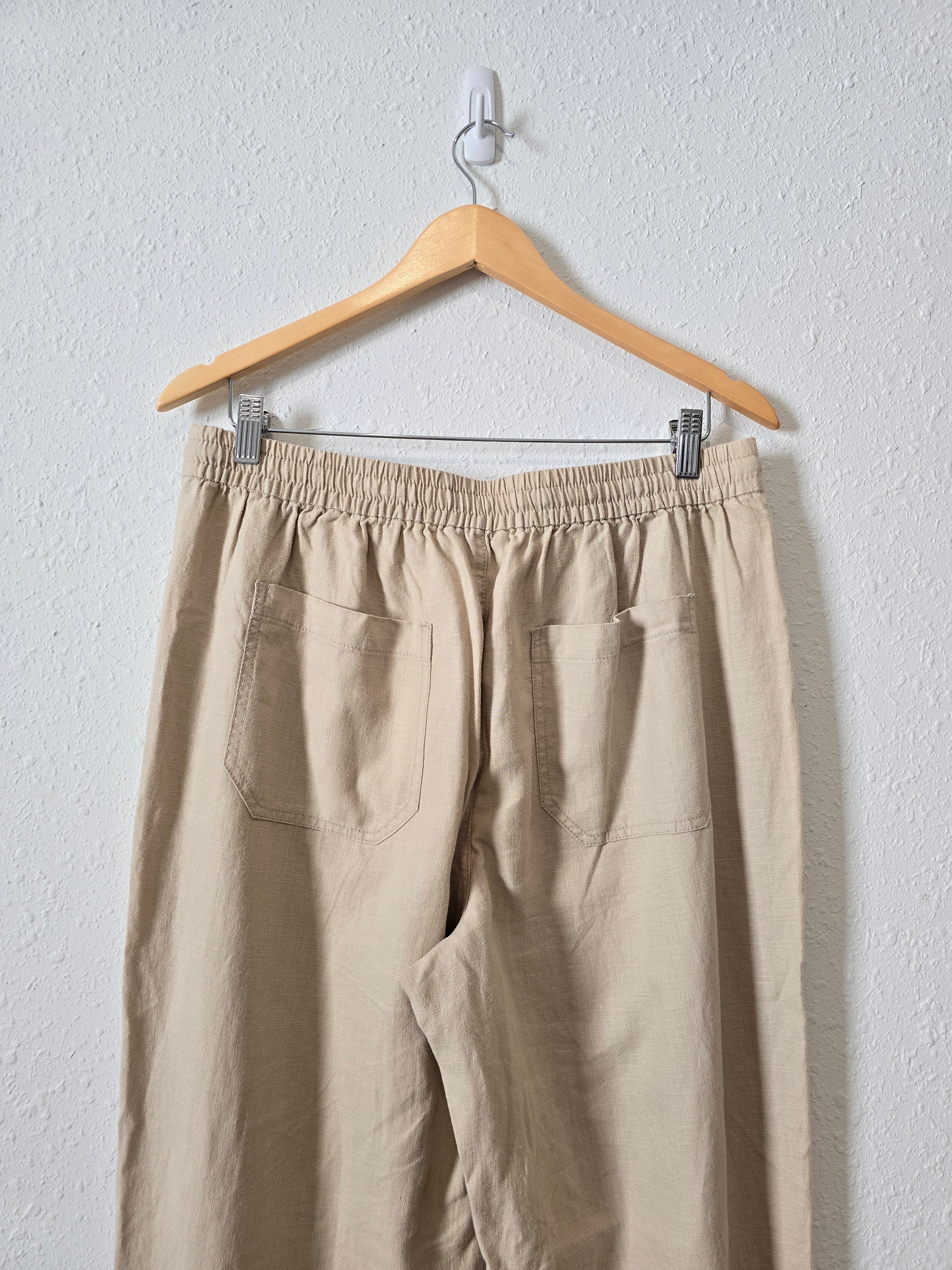 J.Crew Neutral Linen Blend Pants (MT)