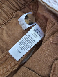 Brown Linen Blend Shorts (L)