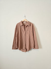 Oversized Textured Button Up (L)