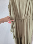 Sage Wide Leg Jumpsuit (L)