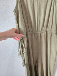 Sage Wide Leg Jumpsuit (L)