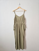 Sage Wide Leg Jumpsuit (L)