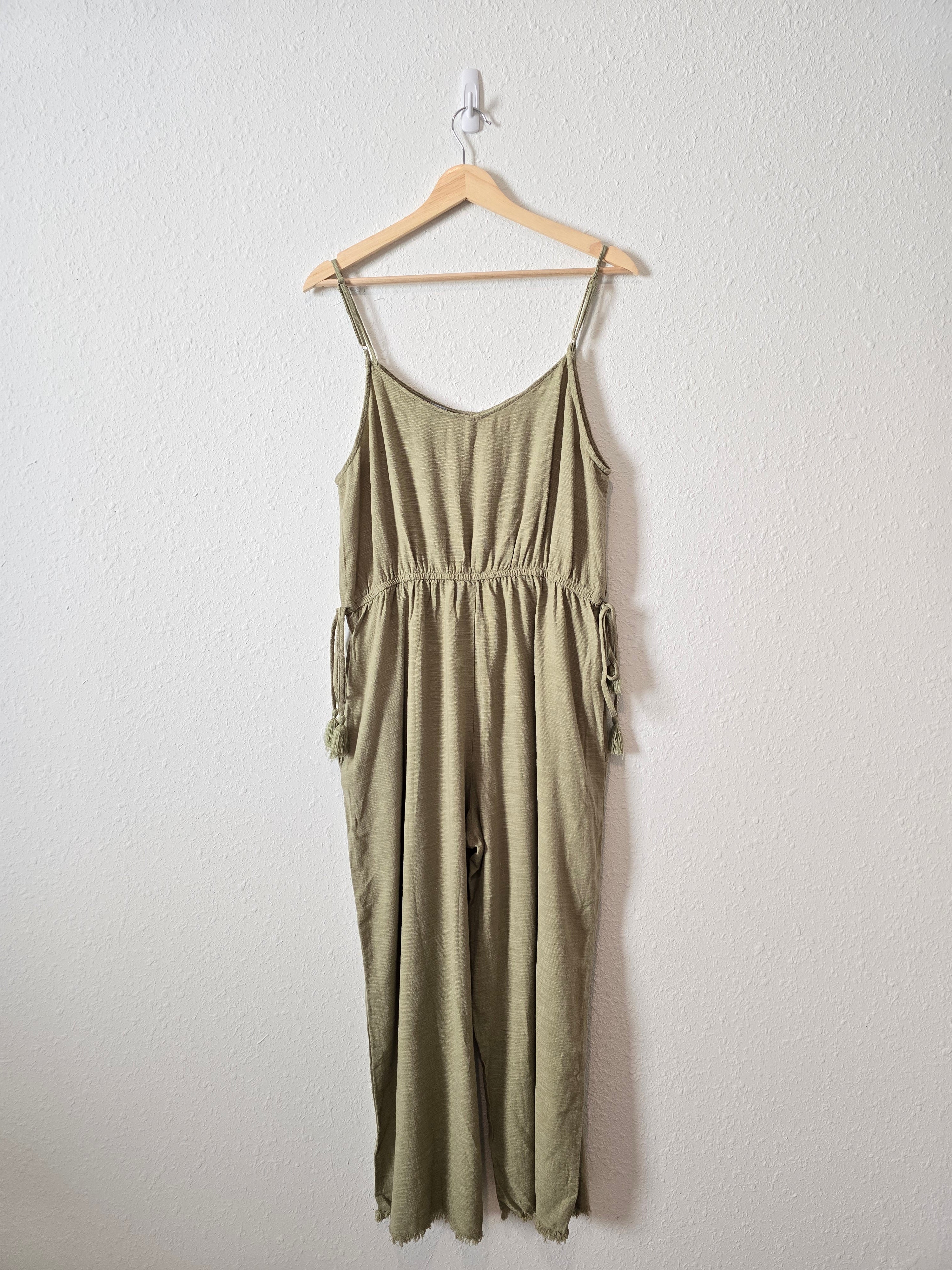 Sage Wide Leg Jumpsuit (L)