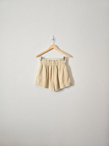 Boutique Cream Cord Shorts (L)