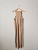 Neutral Ribbed Maxi Dress (XXL)