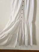 NEW White Textured Maxi Dress (M)