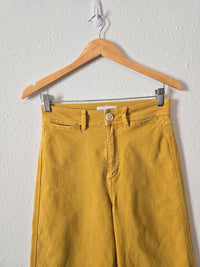 Loft Mustard Wide Leg Pants (24P)