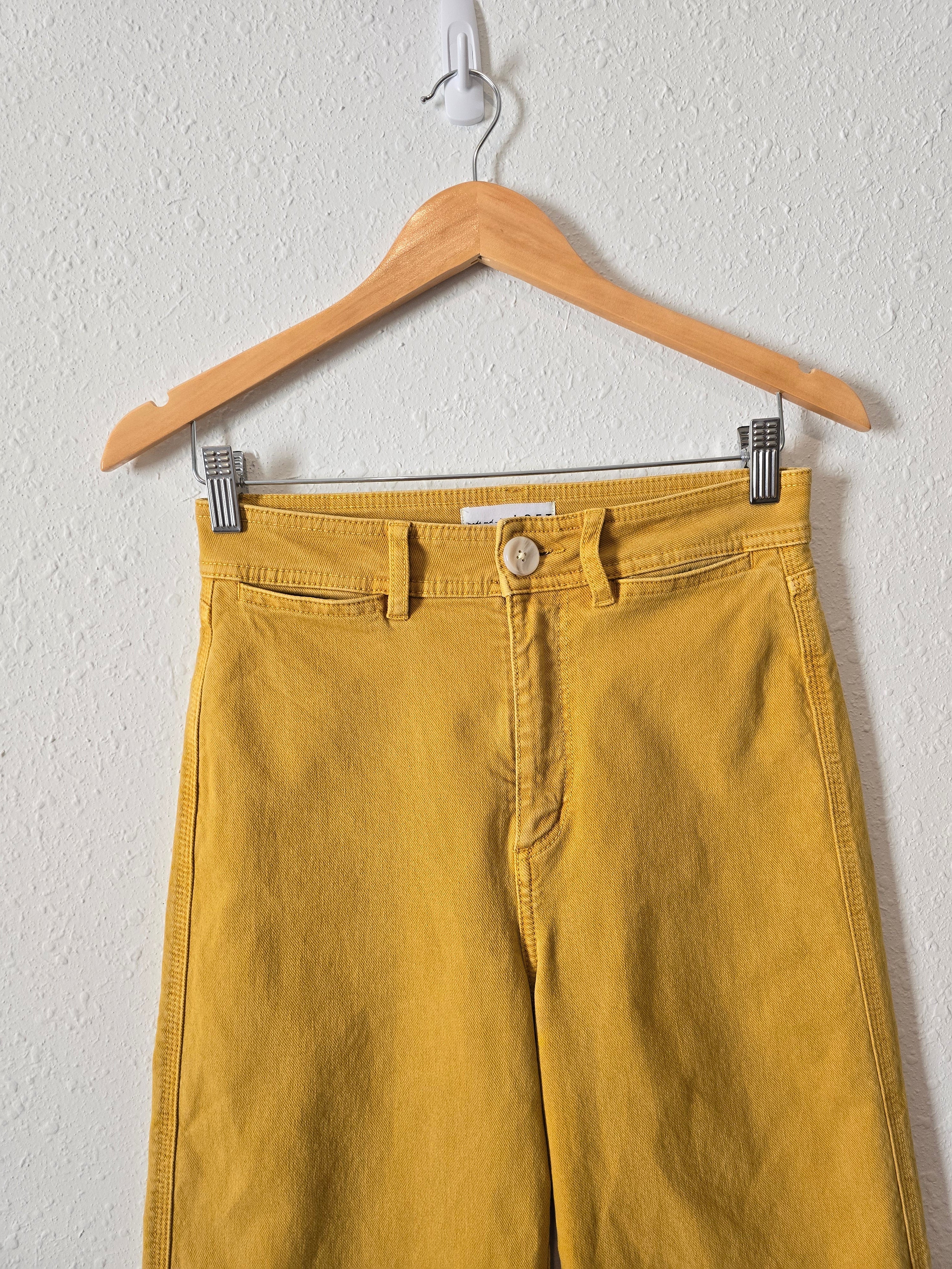 Loft Mustard Wide Leg Pants (24P)