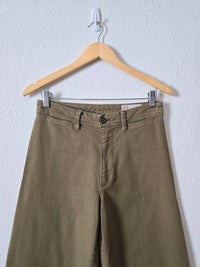 Gap Olive Wide Leg Pants (4)