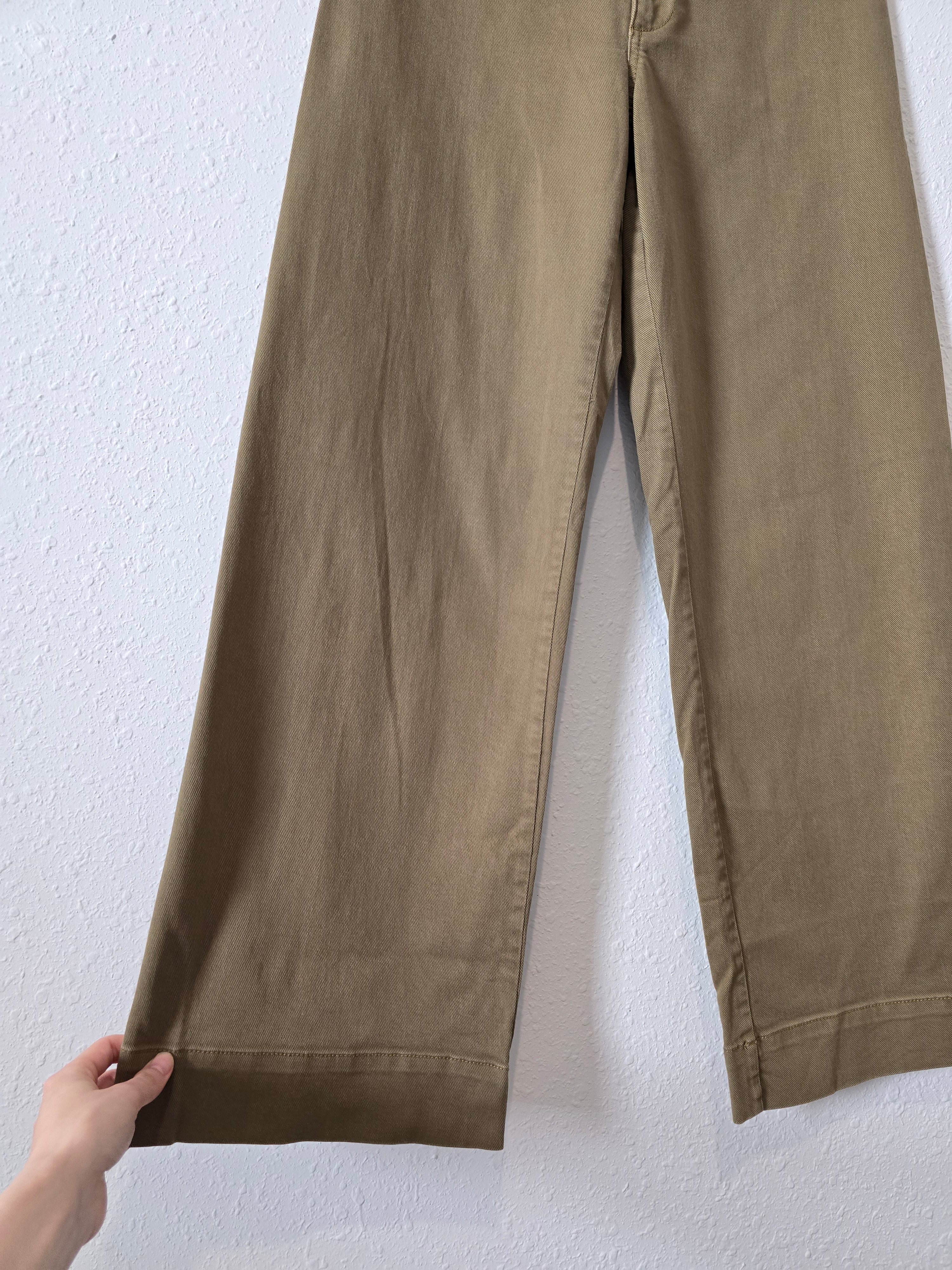 Gap Olive Wide Leg Pants (4)