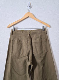 Gap Olive Wide Leg Pants (4)