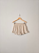 Aerie Ruffle Linen Blend Shorts (M)