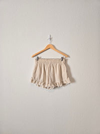 Aerie Ruffle Linen Blend Shorts (M)