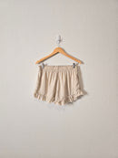 Aerie Ruffle Linen Blend Shorts (M)