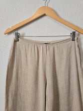 Load image into Gallery viewer, Vintage Oat Linen Crop Pants (2/4P)
