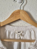 Aerie White Gauze Crop Tee (XS)