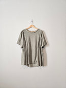 Easel Oversized Smocked Top (M)