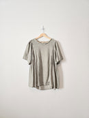 Easel Oversized Smocked Top (M)