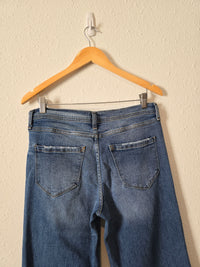 Wide Leg Raw Hem Jeans (10/30)