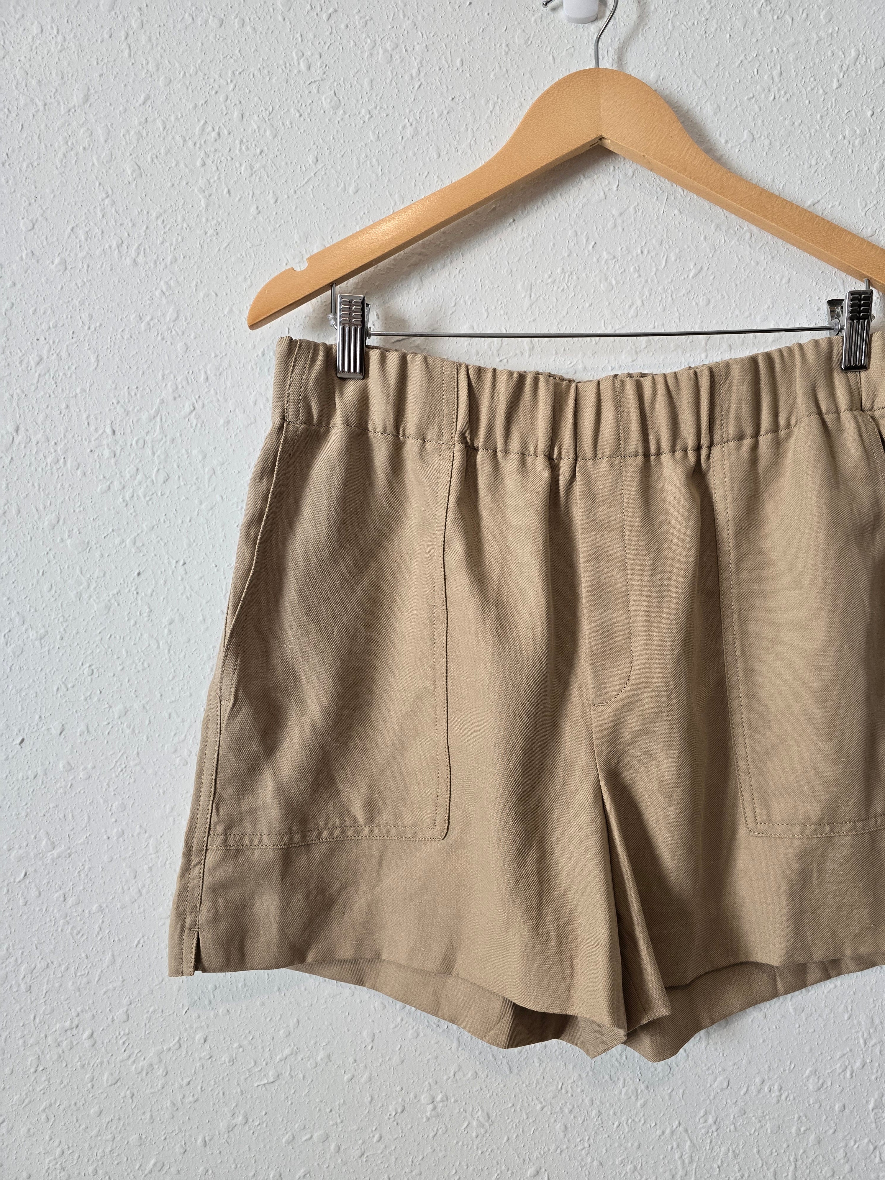 NEW Linen Blend Easy Shorts (M)