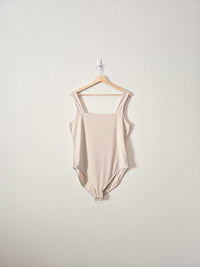 Cream Square Neck Bodysuit (XL)